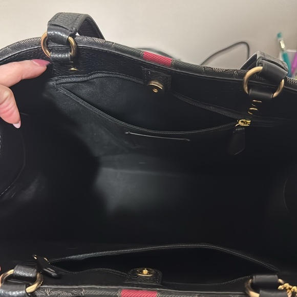 Coach Black and Pink Signature Tote - Picture 4 of 4